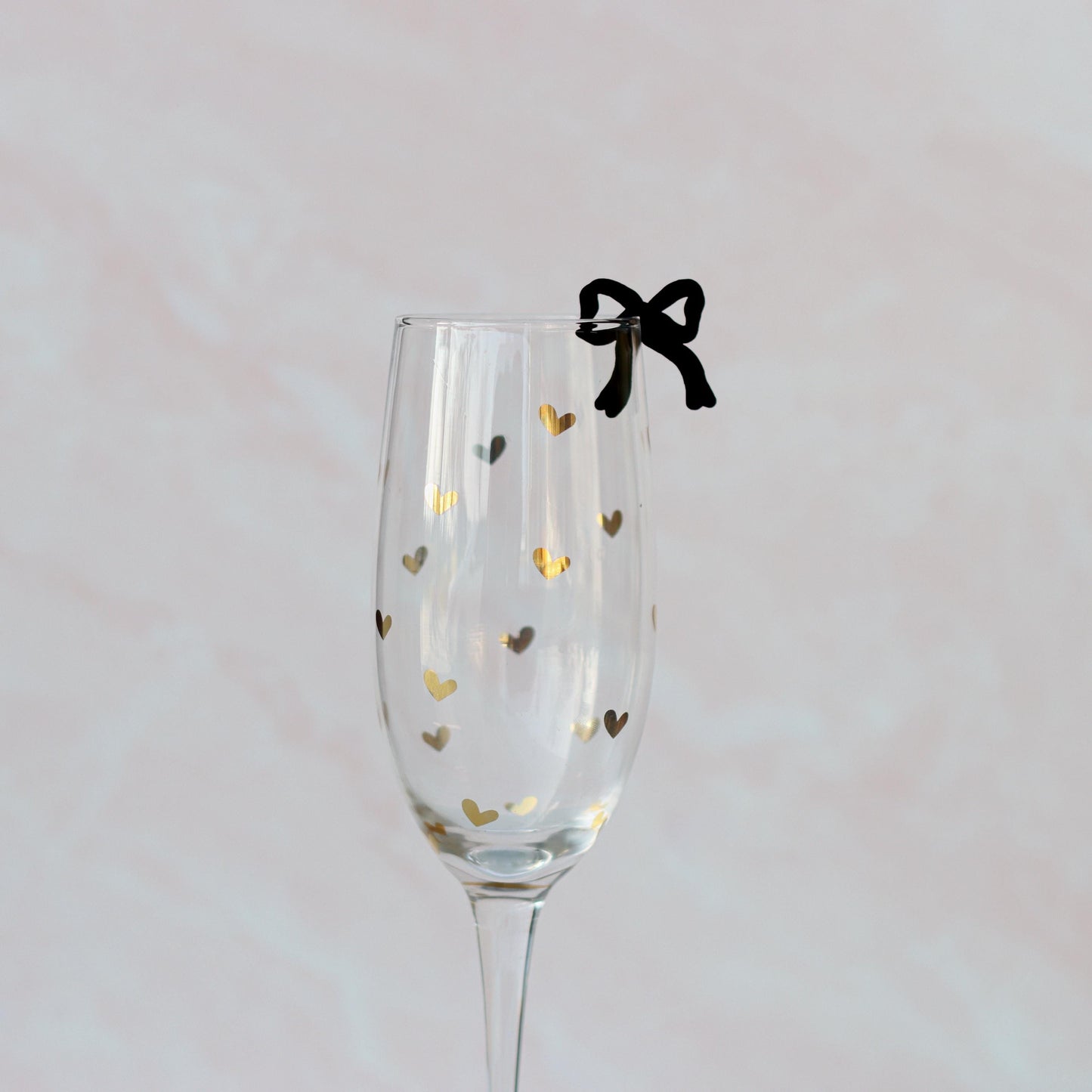 Bow Drink Tag, Bow Drink Marker, Coquette Bow Bridal Shower Decorations, Acrylic Wine Glass Charms for Modern Table Decor