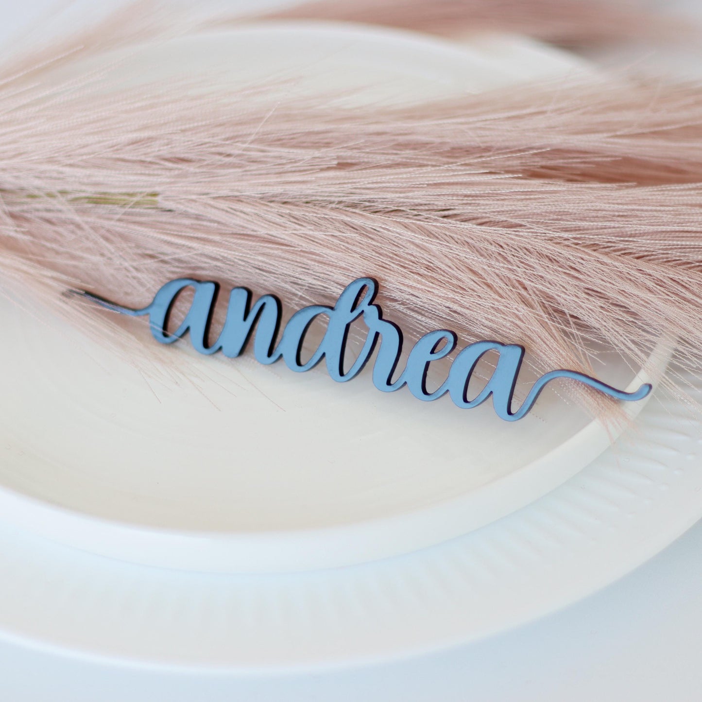 Custom Laser Cut Name Plate for Wedding, Personalized Acrylic Place Cards, Table Décor for Dinner Party, Wooden Place Tag