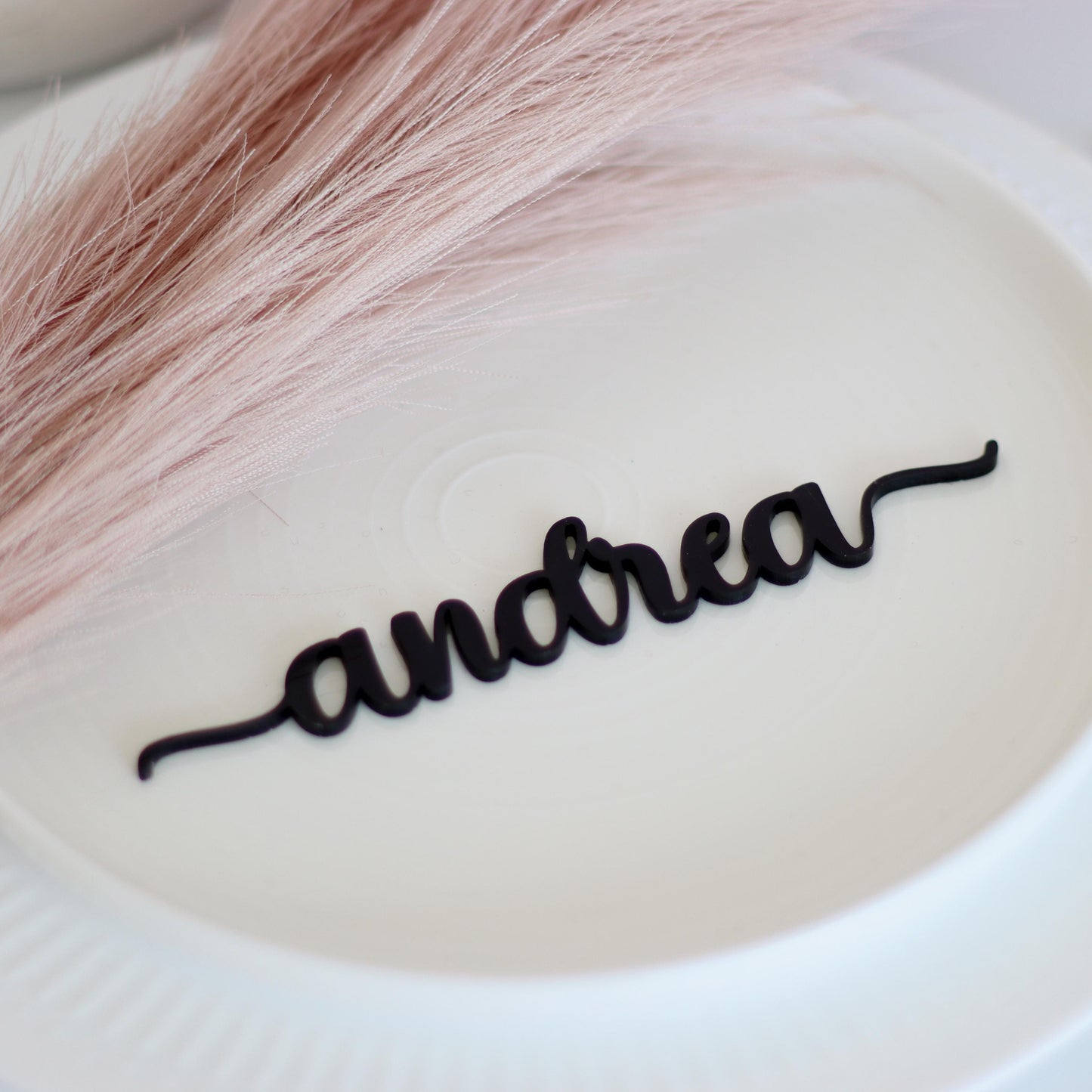 Custom Laser Cut Name Plate for Wedding, Personalized Acrylic Place Cards, Table Décor for Dinner Party, Wooden Place Tag