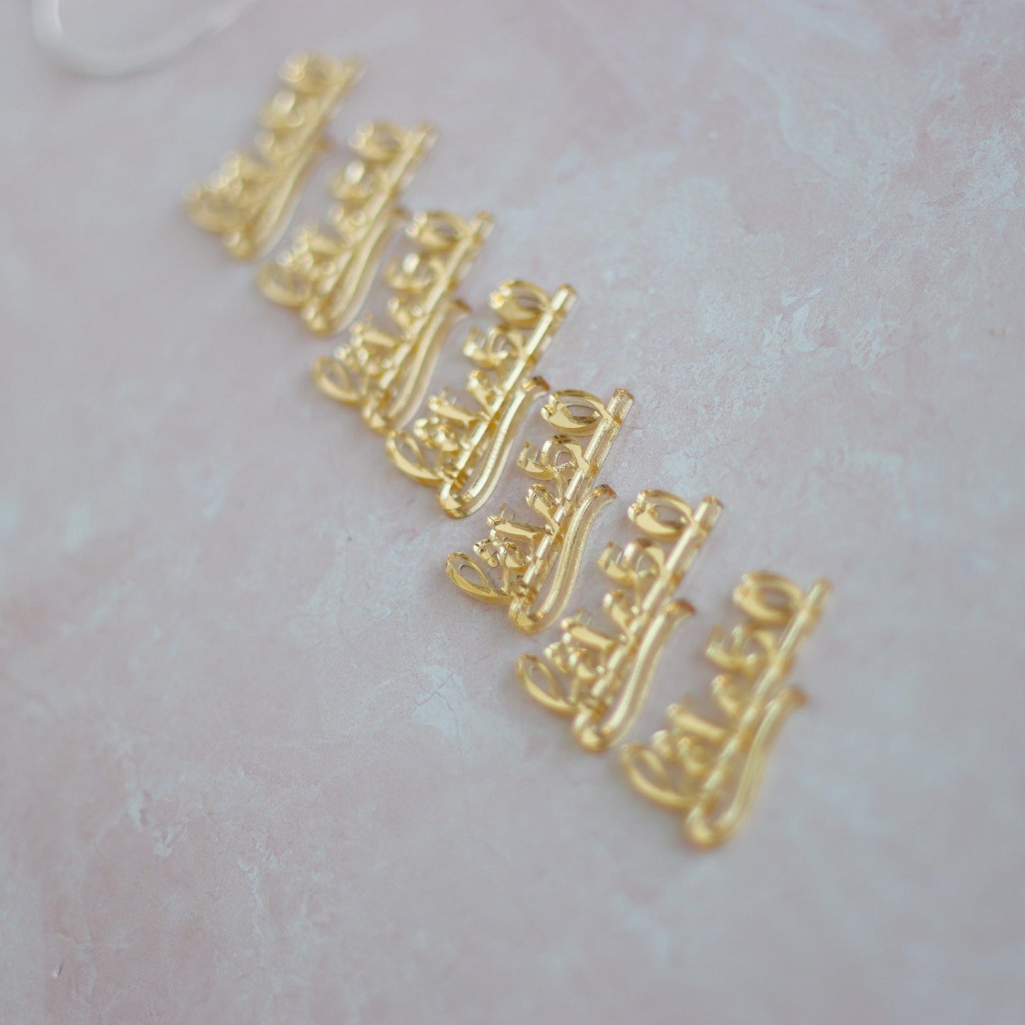 50th Birthday Wine Charm, Gold Drink Marker, Fête50 Glass Tag, Personalized Party Favors, Elegant Birthday Celebration,Champagne Flute Charm