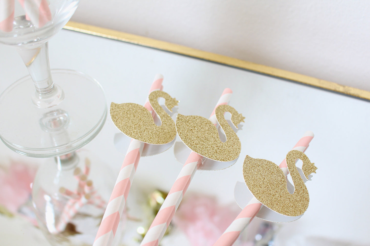 Swan Party - Swan Birthday - Swan Princess - Swan lake party straws - Swan Lake Party - Swan Princess 1st Birthday Decor - Swans