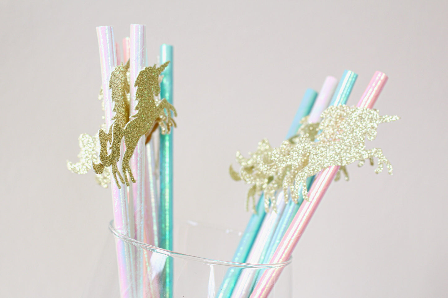 Unicorn Party, Unicorn Birthday Decorations, Unicorn Party Favors, Unicorn Straws, Irridescent straws