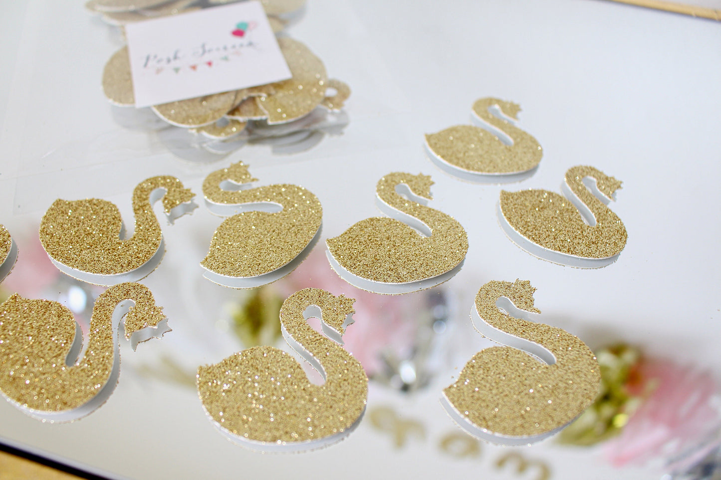 Swan Party - Swan Birthday - Swan Princess - Swan confetti - Swan Lake Party - Swan Princess 1st Birthday Decor - Swans