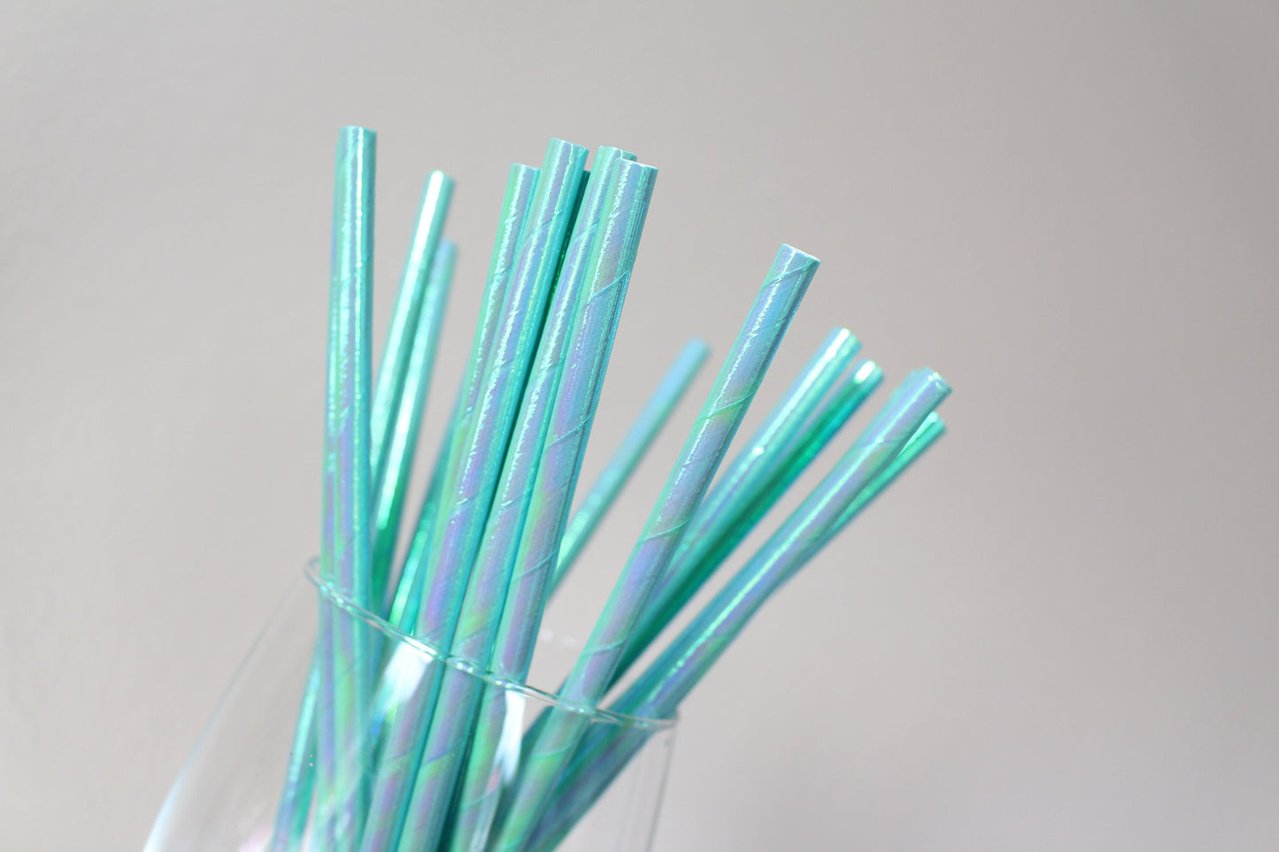 Unicorn Party Supplies, Irridescent Party Straws, Paper Straws, Irridescent Party Decorations