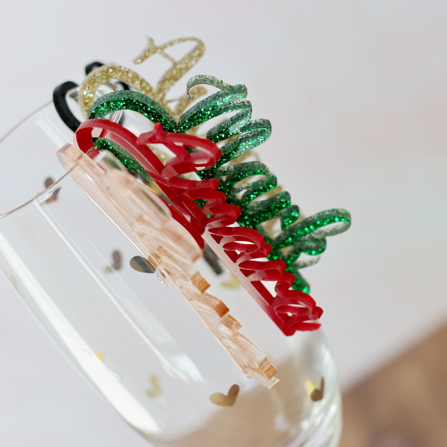 Personalized Birthday Wine Charm, Custom Glass Tag, Name Drink Marker, Champagne Flute Tag, Birthday Table Name Card