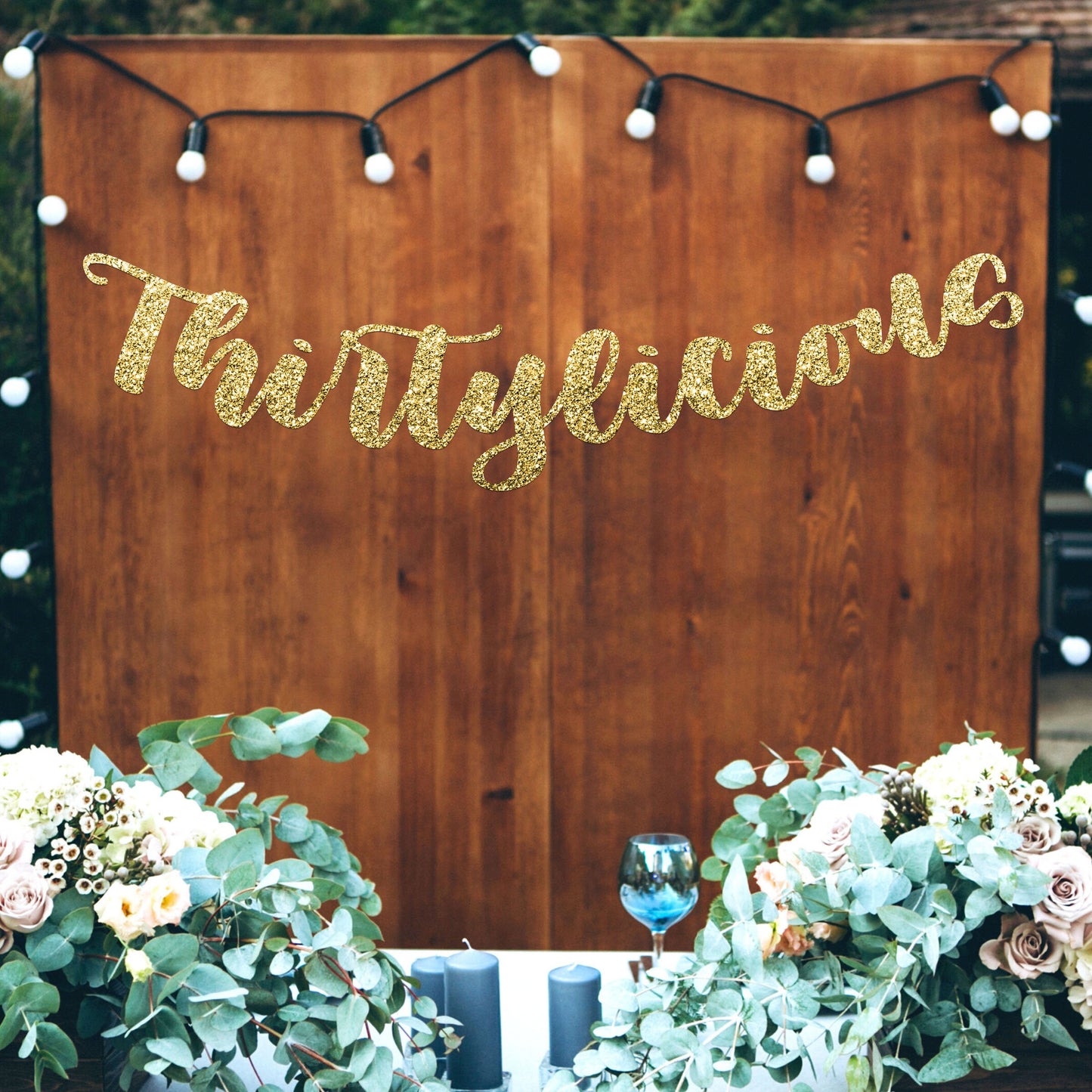 Thirtylicious 30th Birthday Banner