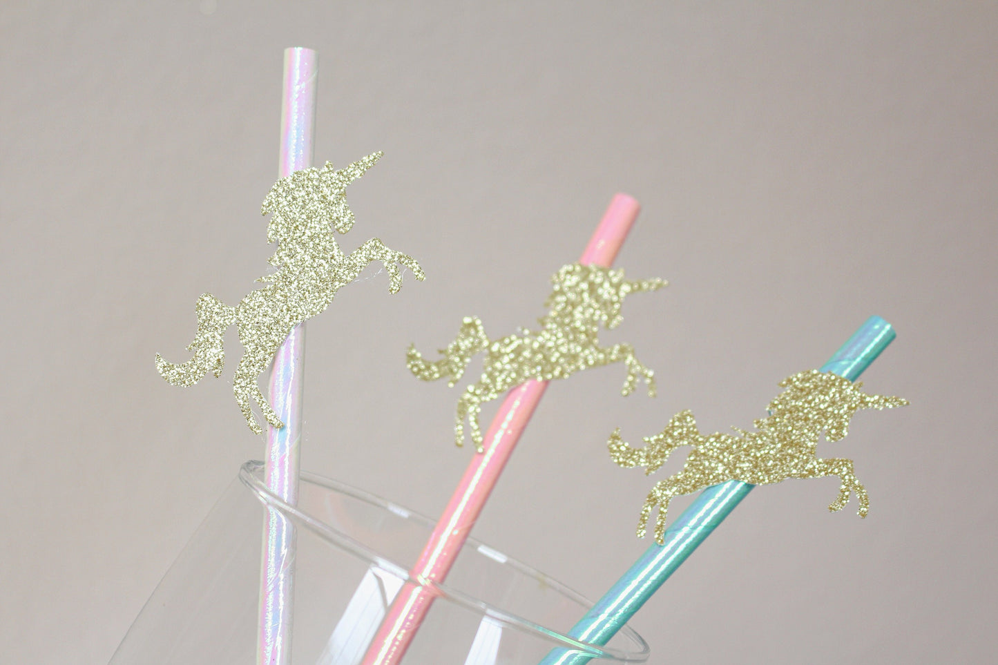 Unicorn Party, Unicorn Birthday Decorations, Unicorn Party Favors, Unicorn Straws, Irridescent straws