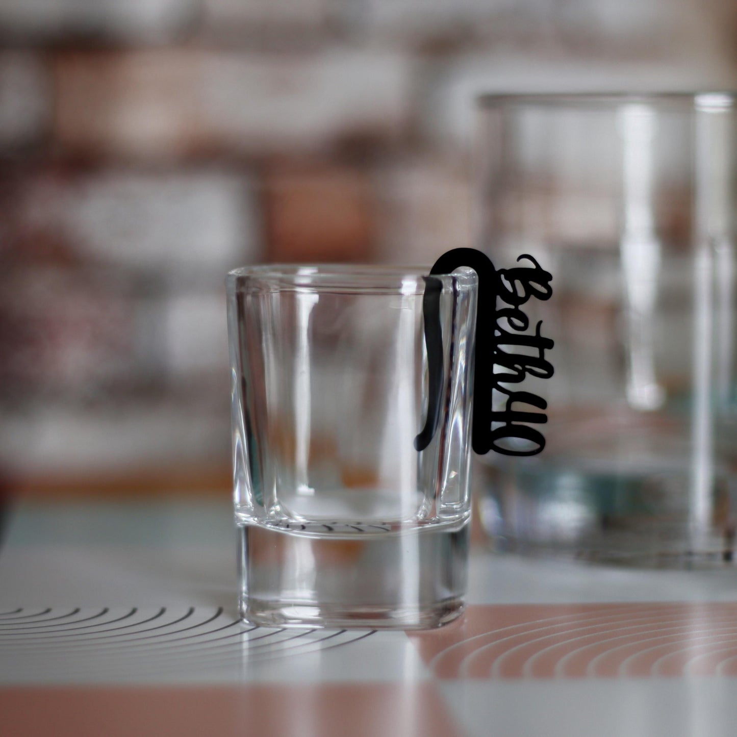 Personalized Drink Tags, Custom Whiskey, Shot, and Wine Glass Markers, Any Age Birthday Decorations, Acrylic Table Accents