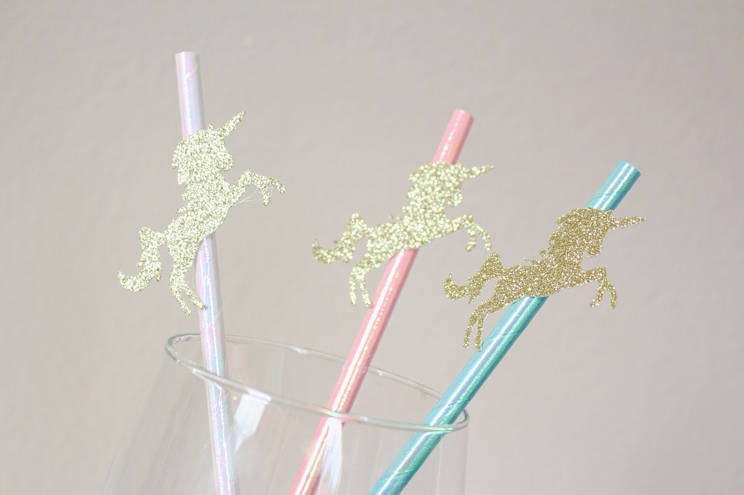 Unicorn Party, Unicorn Birthday Decorations, Unicorn Party Favors, Unicorn Straws, Irridescent straws