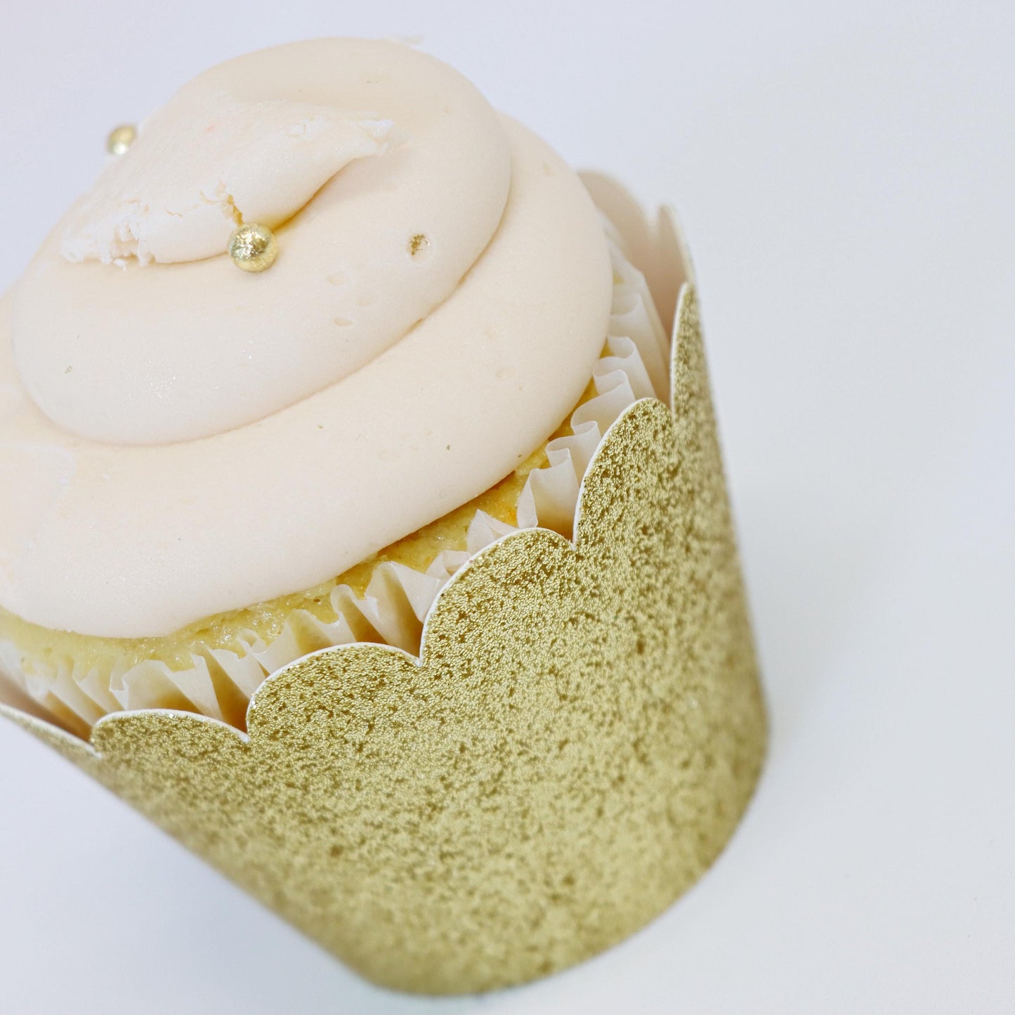 Gold Cupcake Wrappers, Glitter Cupcake Holders, Wedding Cupcake Wrappers