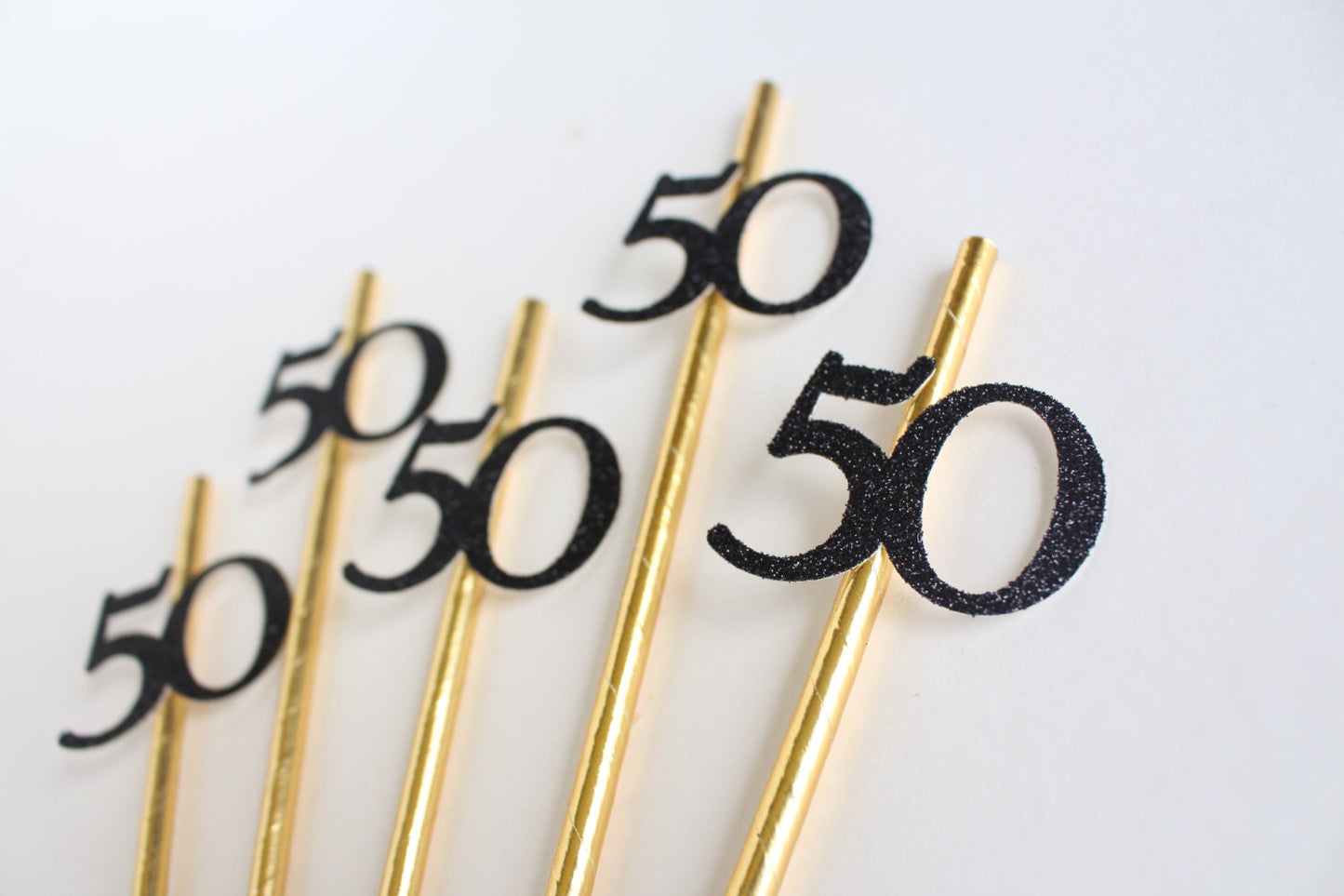 50th Birthday - 50th Birthday Decorations - 50th Birthday Party - Birthday Decorations - 50th - 40th Birthday Party - Party Straws