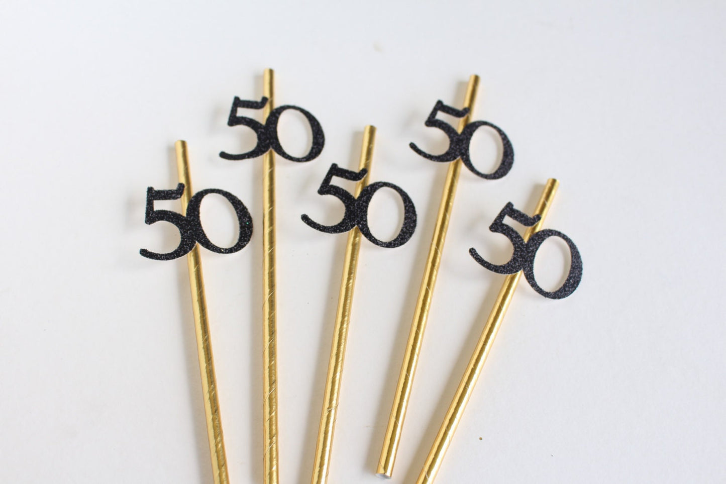 50th Birthday - 50th Birthday Decorations - 50th Birthday Party - Birthday Decorations - 50th - 40th Birthday Party - Party Straws