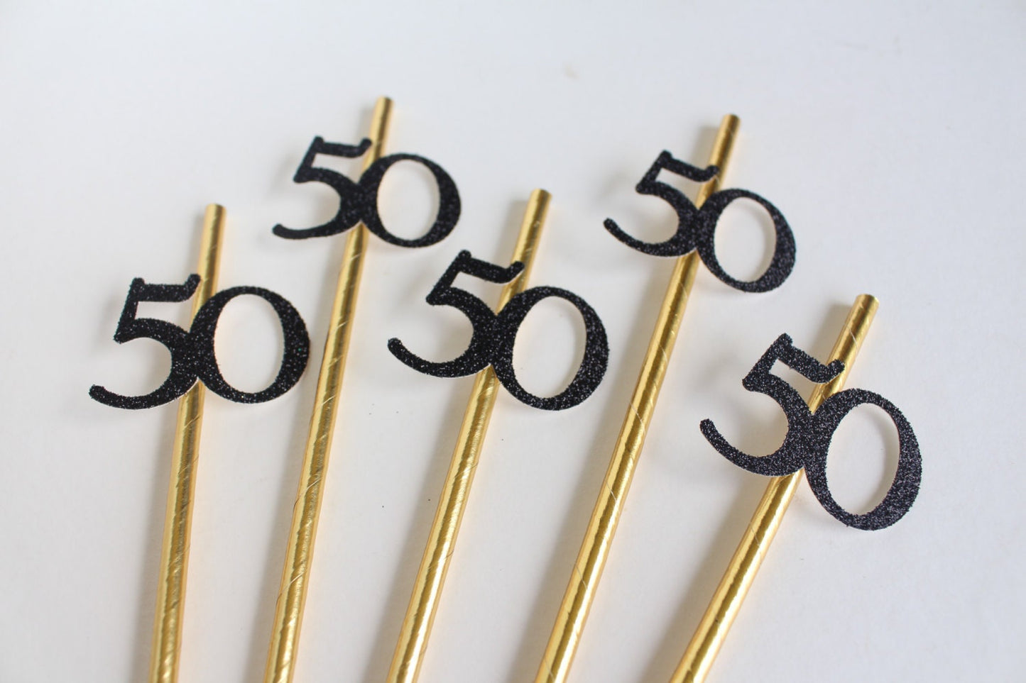 50th Birthday - 50th Birthday Decorations - 50th Birthday Party - Birthday Decorations - 50th - 40th Birthday Party - Party Straws