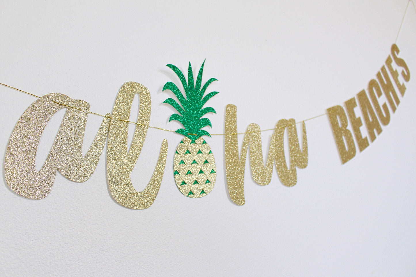 Aloha beaches - Aloha bride - Aloha beach - Beach wedding - Luau party - Luau decorations - Aloha - Hawaiian party - Aloha beaches banner