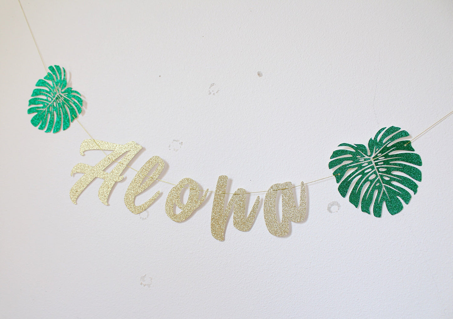 Aloha - Aloha Banner - Luau Party - Aloha Bridal Shower - Tropical Party - Hawaiian Banner - Aloha Party - Aloha Bridal Shower Decorations