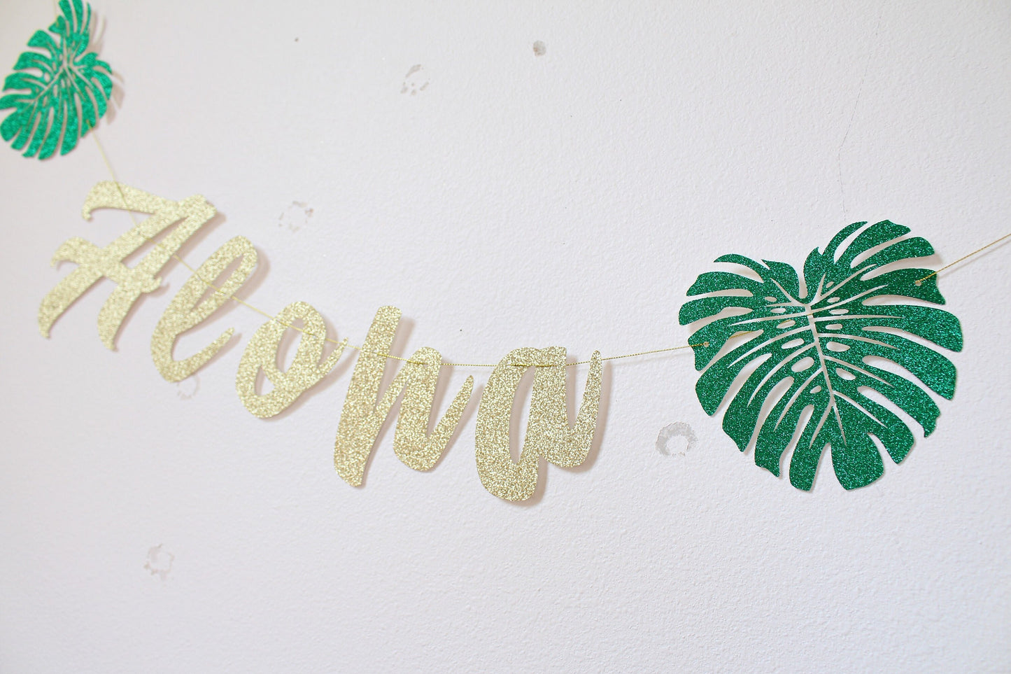 Aloha - Aloha Banner - Luau Party - Aloha Bridal Shower - Tropical Party - Hawaiian Banner - Aloha Party - Aloha Bridal Shower Decorations