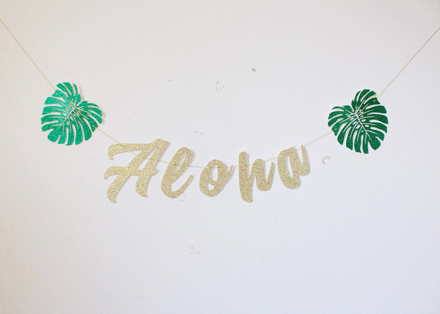 Aloha - Aloha Banner - Luau Party - Aloha Bridal Shower - Tropical Party - Hawaiian Banner - Aloha Party - Aloha Bridal Shower Decorations