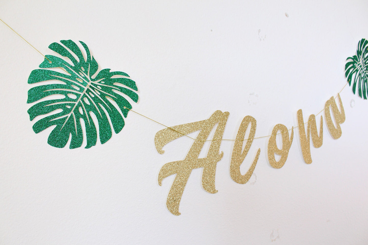 Aloha - Aloha Banner - Luau Party - Aloha Bridal Shower - Tropical Party - Hawaiian Banner - Aloha Party - Aloha Bridal Shower Decorations