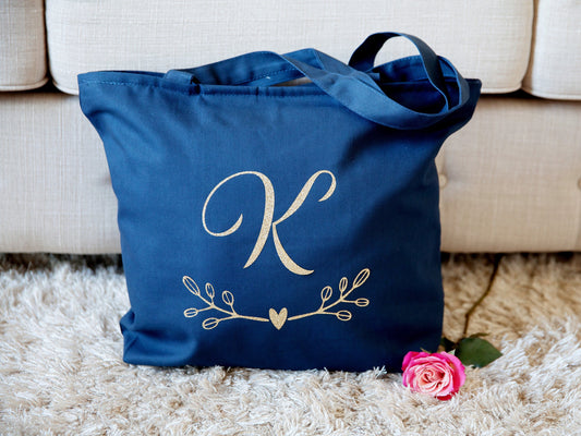 Bridal Tote Bag, Bridesmaid Tote Bag with zipper, Personalized Bride Tote Bag, Wedding Tote Bag, Wedding Party Gifts, Custom Wedding Gifts