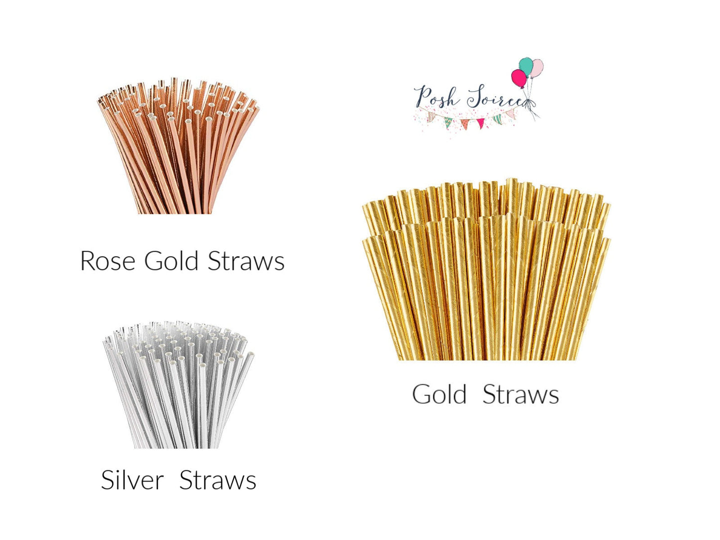 Class of 2024 Graduation Party Straws - Black and Gold Table Decor - Set of 10 Grad Celebration Straws for Class of 2024