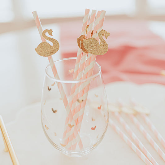 Swan Party - Swan Birthday - Swan Princess - Swan lake party straws - Swan Lake Party - Swan Princess 1st Birthday Decor - Swans