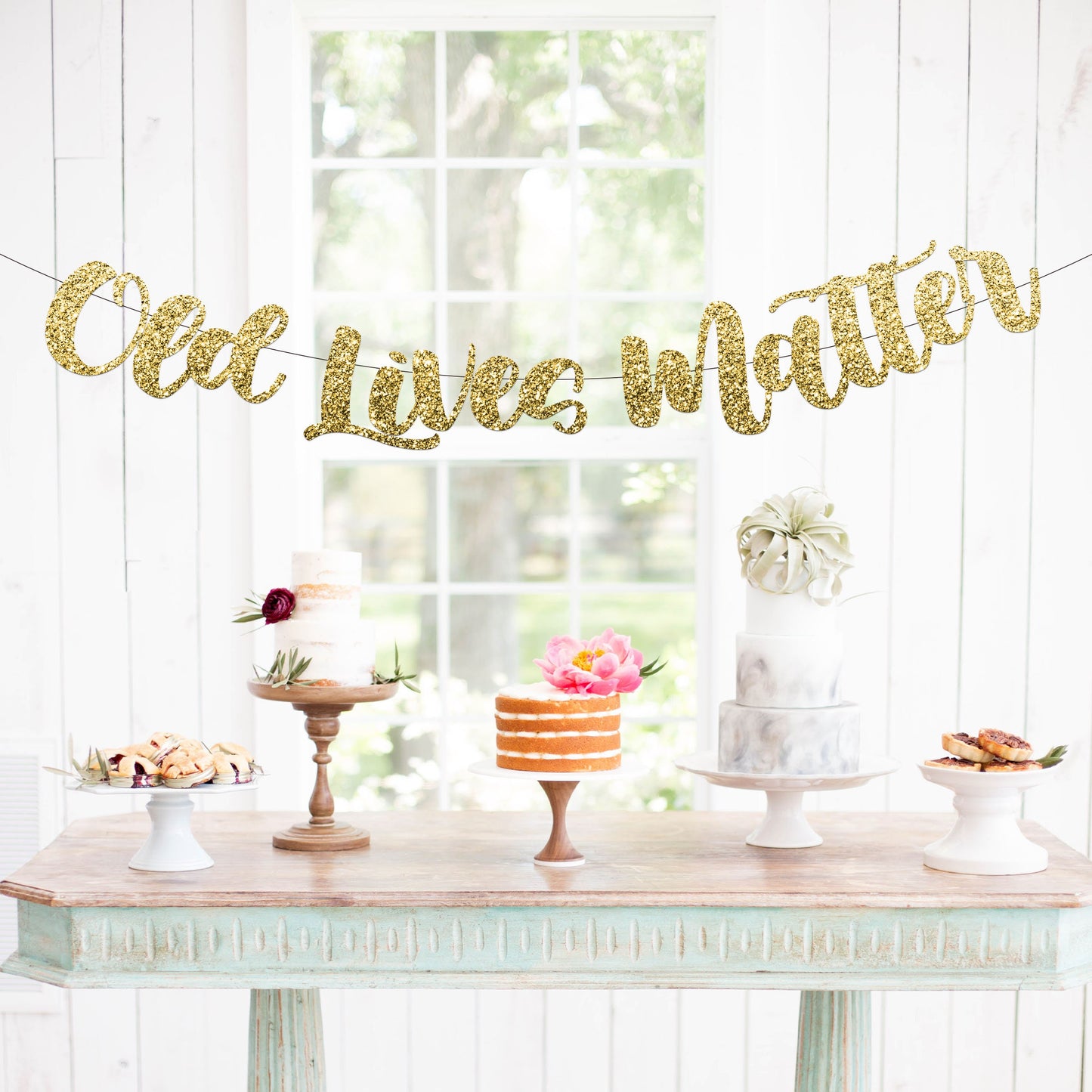 Funny Birthday Gold Glitter Banner – Birthday Party Decorations, Returement Party Decorations, Retirement Party Gift for Him / Her