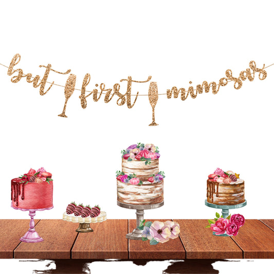 But First Mimosas Banner, Mimosa Bar Banner, Bachelorette Party Banner, Bubbly Bar Banner