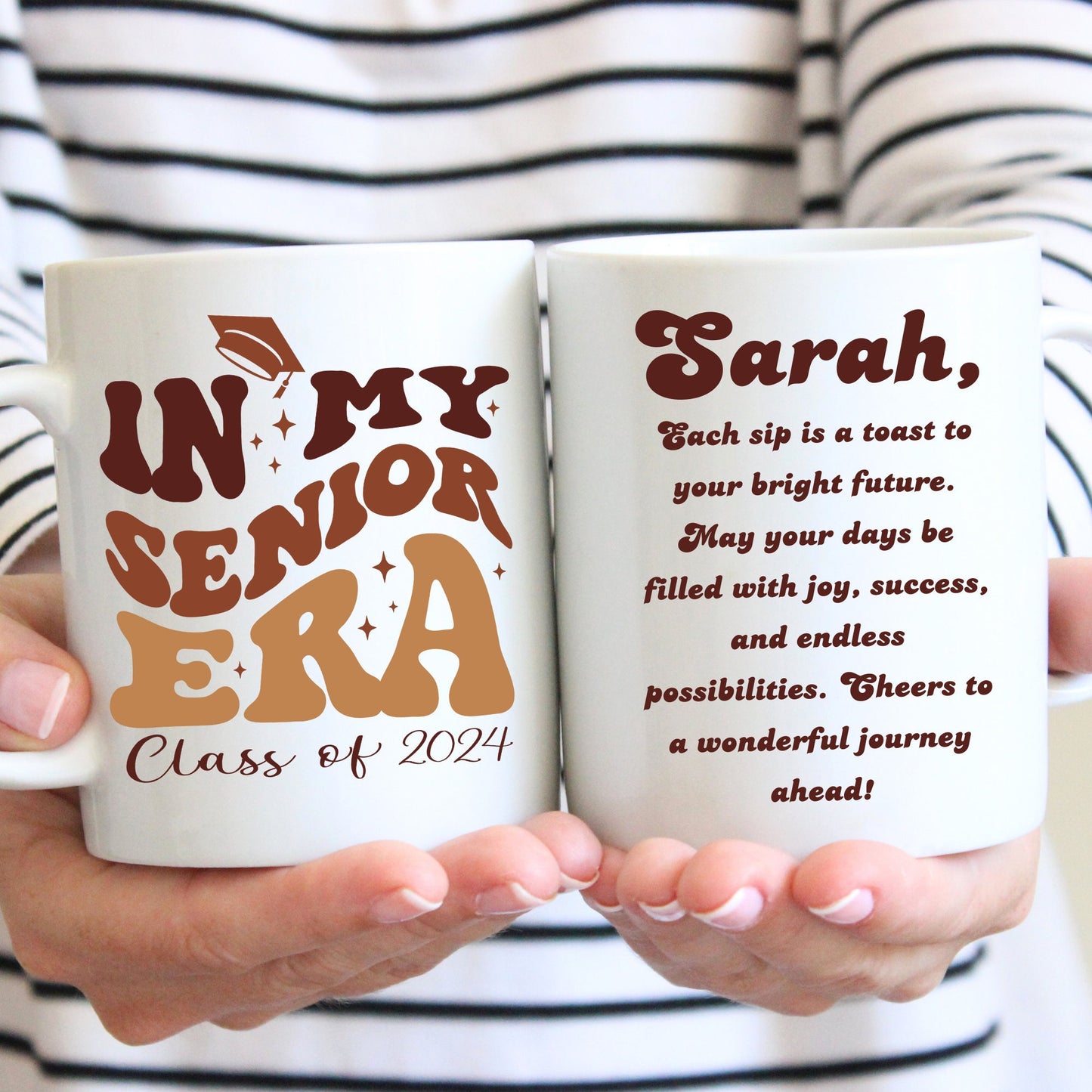 2024 Graduation Gift - Customizable Coffee Mug for High School & College Grads, Thoughtful Senior Gift from Mom, Personalized Grad Keepsake