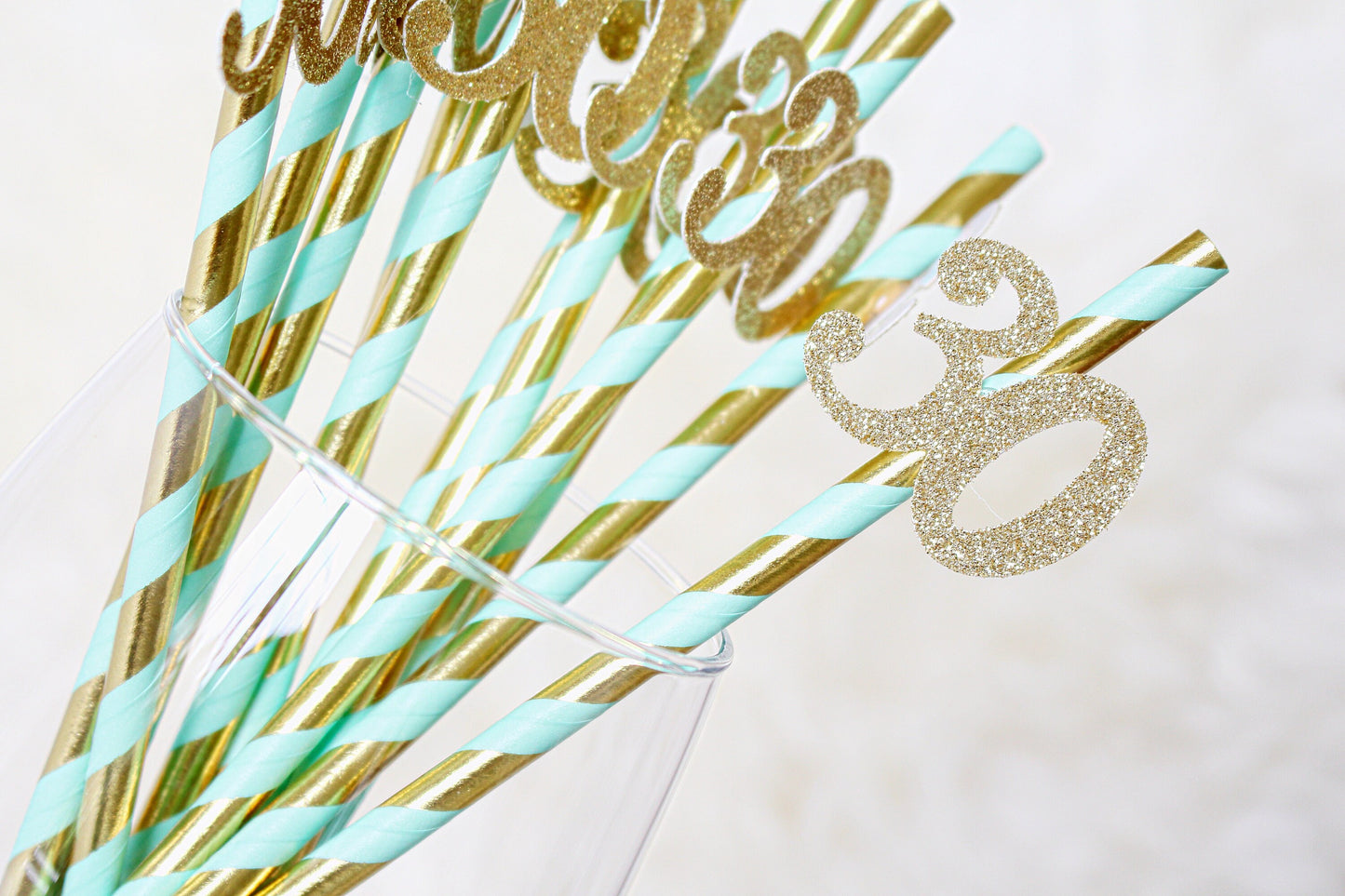 30th Birthday Party Straws