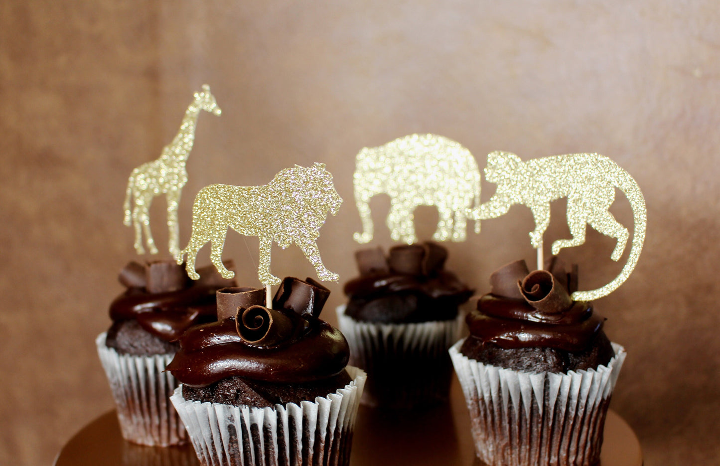 Jungle Safari Animal Cupcake Toppers