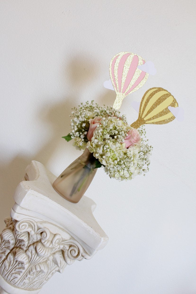 Hot Air Balloon First Birthday Centerpiece