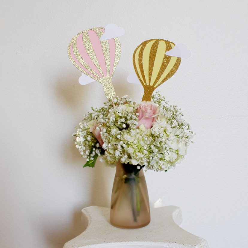 Hot Air Balloon First Birthday Centerpiece