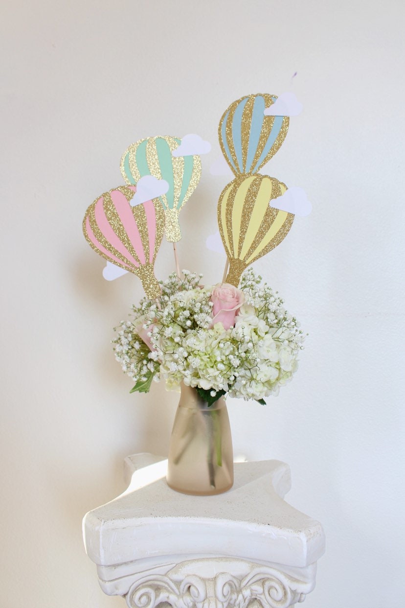 Hot Air Balloon First Birthday Centerpiece