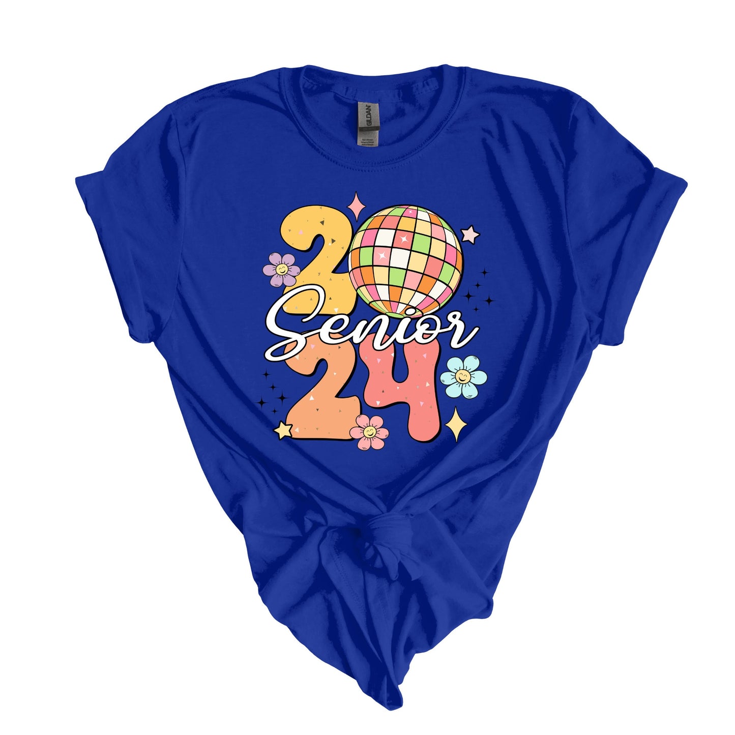 Class of 2024 Retro Disco T-Shirt - Personalized Vintage Grad Gift