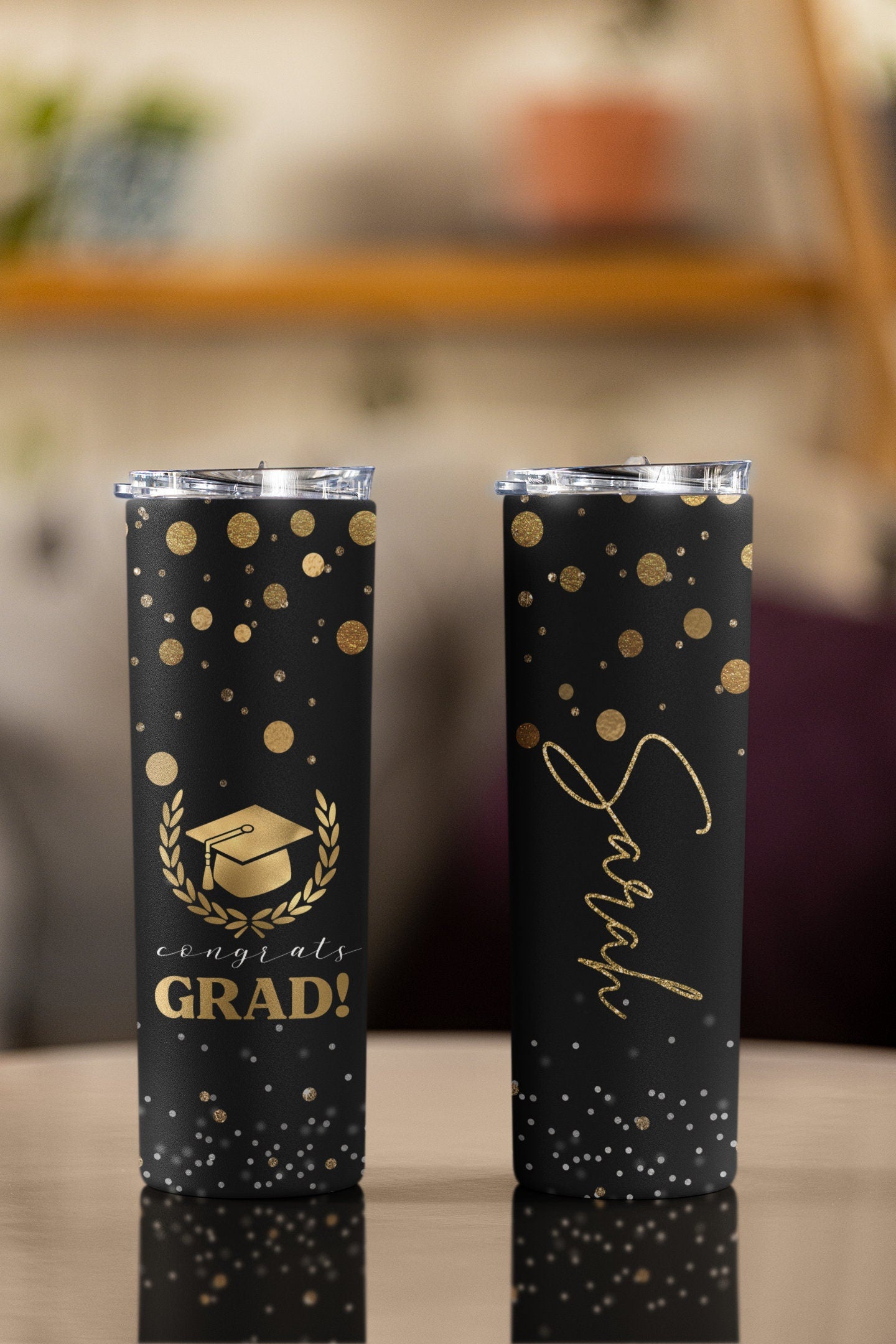 Class of 2024 Skinny Tumbler - Elegant Graduation Gift