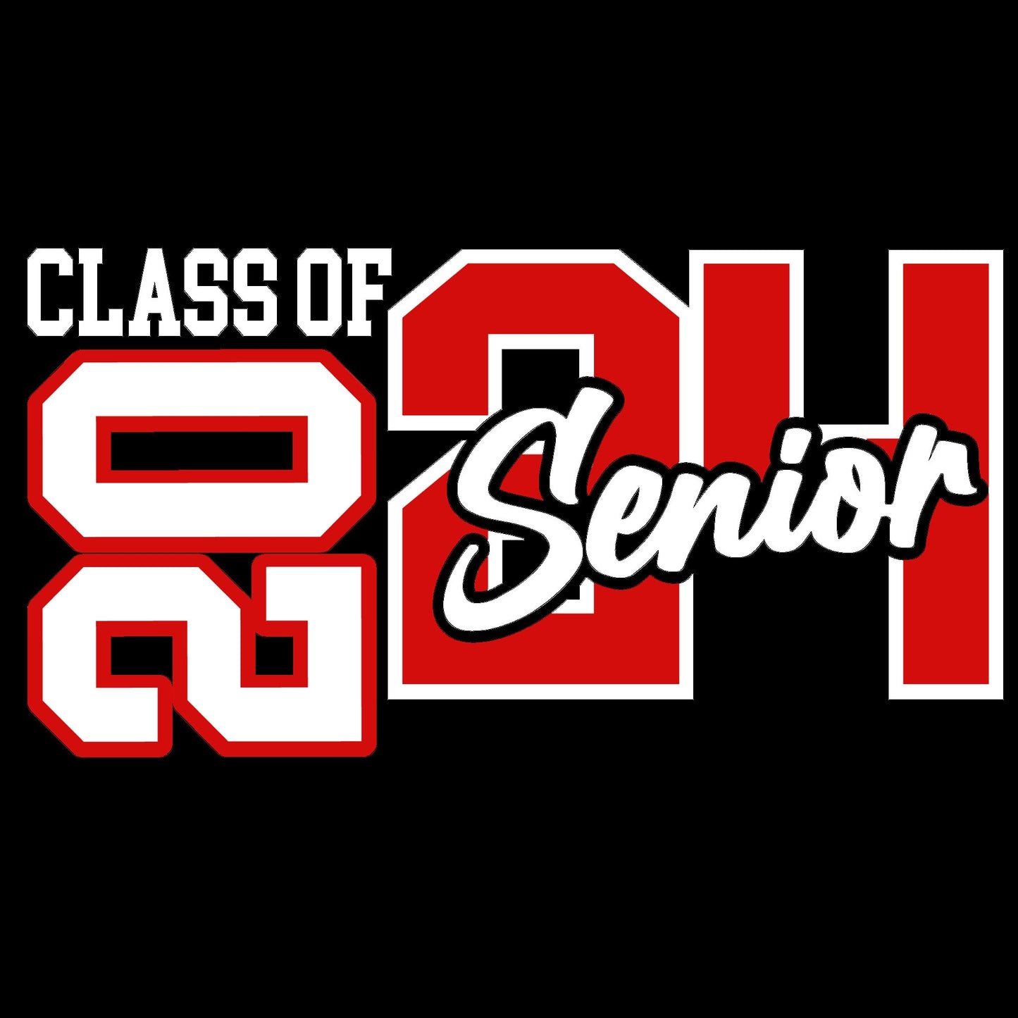 Custom High School Grad Class of 2024 Senior T-Shirt