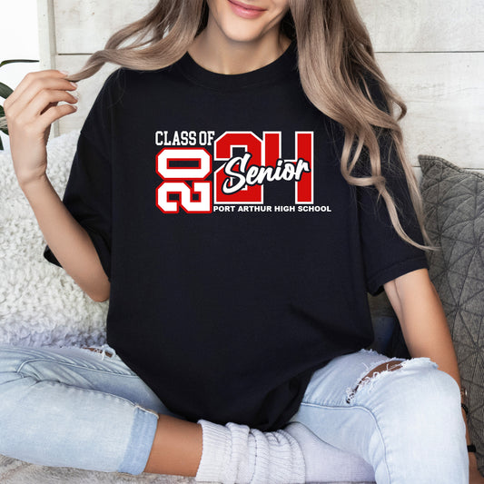 Custom High School Grad Class of 2024 Senior T-Shirt