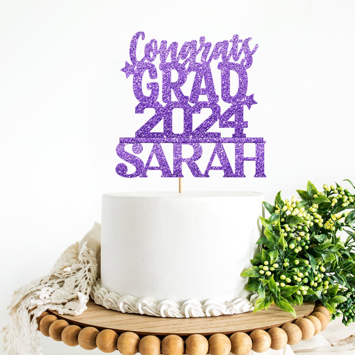 2024 Grad Cap Cake Topper