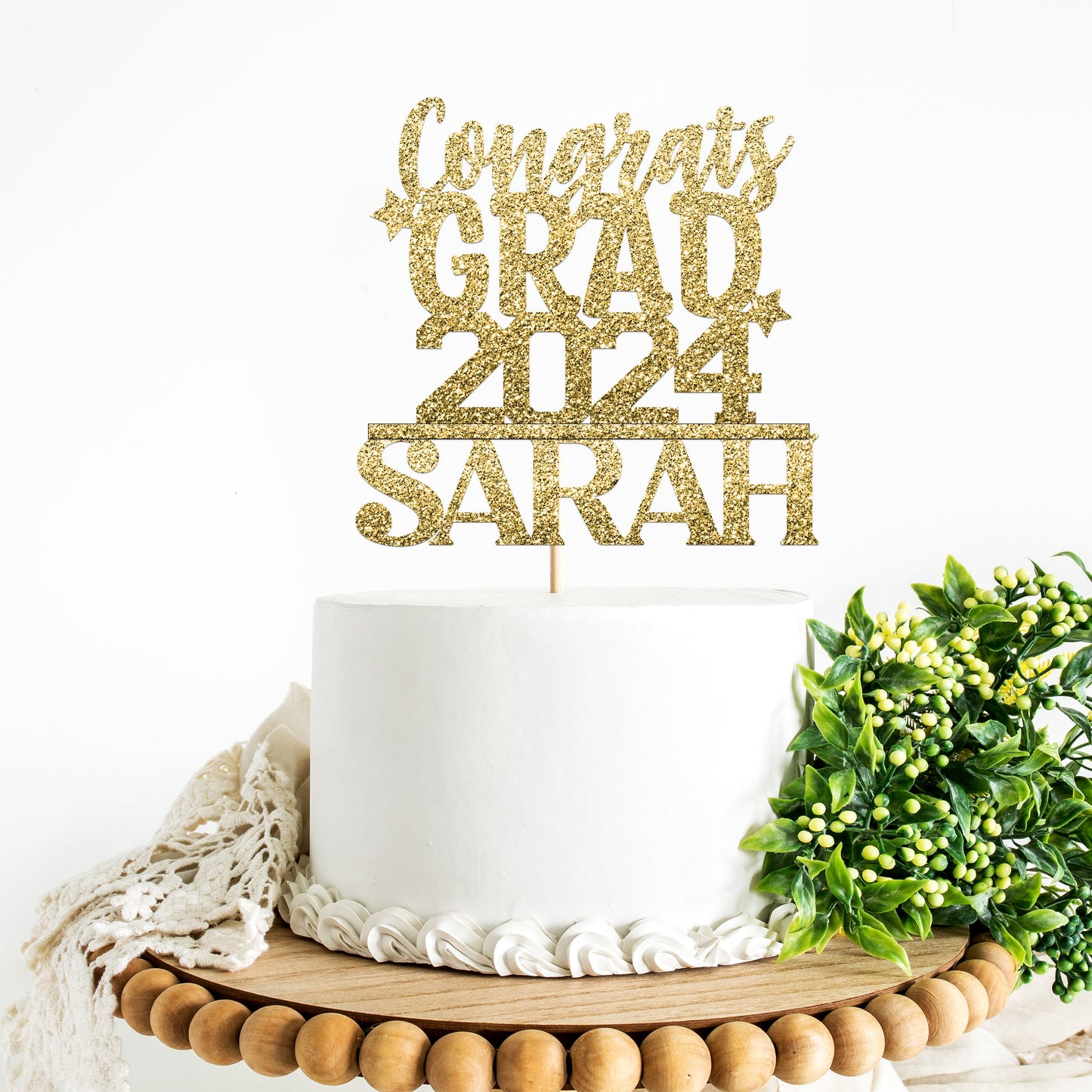 2024 Grad Cap Cake Topper